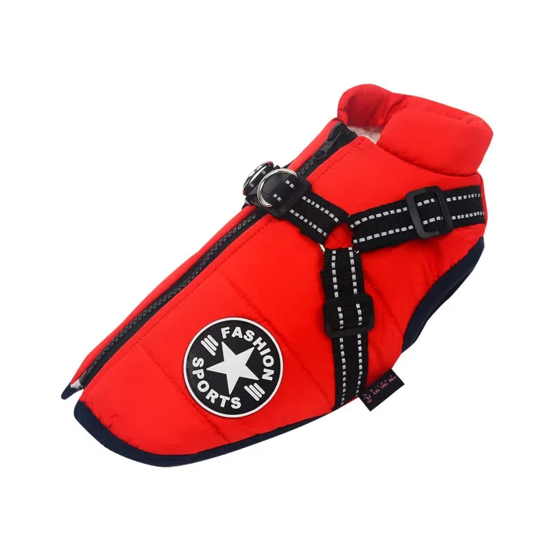 Waterproof Dog Coat with Harness