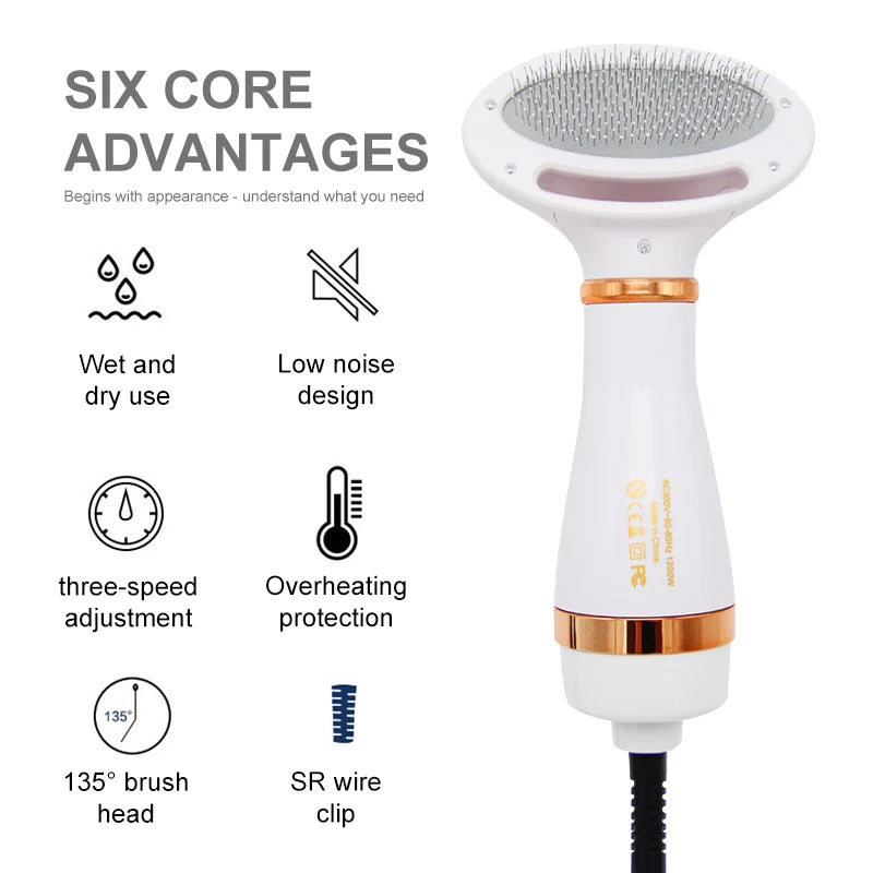 Pet Hair Dryer 2-in-1