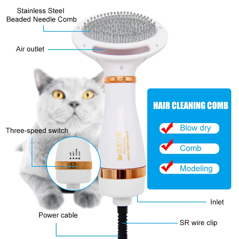 Pet Hair Dryer 2-in-1